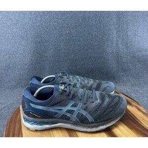 Asics GEL-Nimbus 23 Mens Size 12 Wide Blue Gray Athletic Running Gym Sneakers